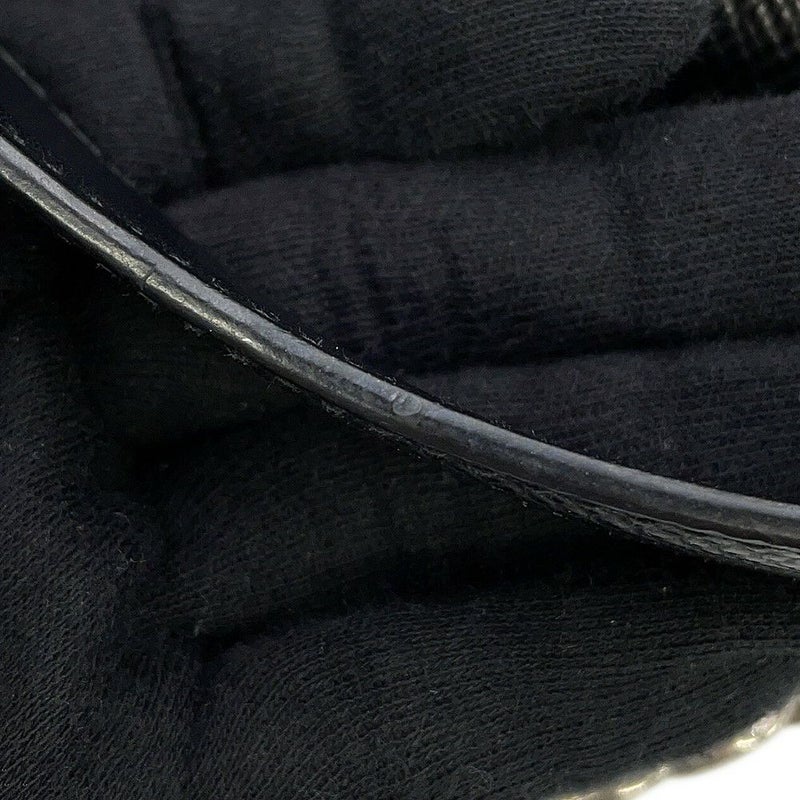 プラダ チェーンショルダーバッグ サフィアーノ ロゴ レザー 1BD127 PRADA 黒