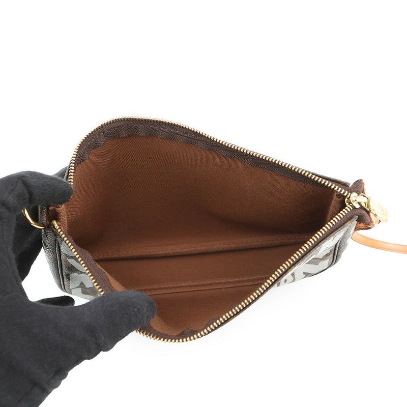 ルイヴィトン ハンドバッグ モノグラム・グラフィティ ポシェット・アクセソワール M92192 ヴィトン ポーチ 白