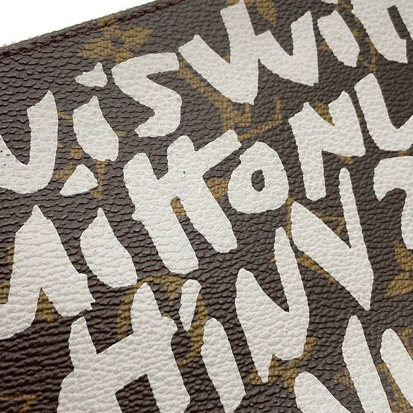 ルイヴィトン ハンドバッグ モノグラム・グラフィティ ポシェット・アクセソワール M92192 ヴィトン ポーチ 白