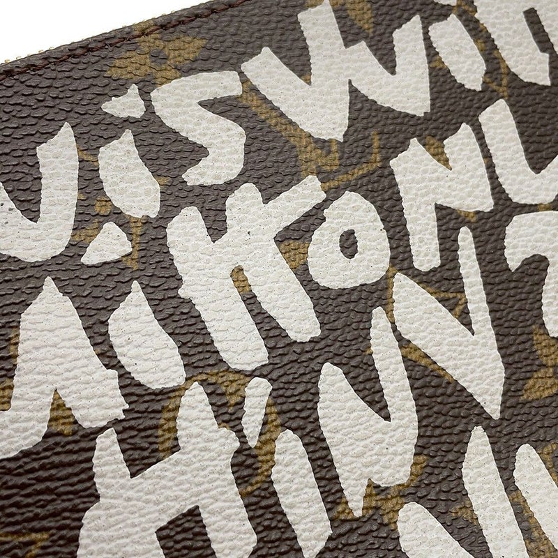 ルイヴィトン ハンドバッグ モノグラム・グラフィティ ポシェット・アクセソワール M92192 ヴィトン ポーチ 白