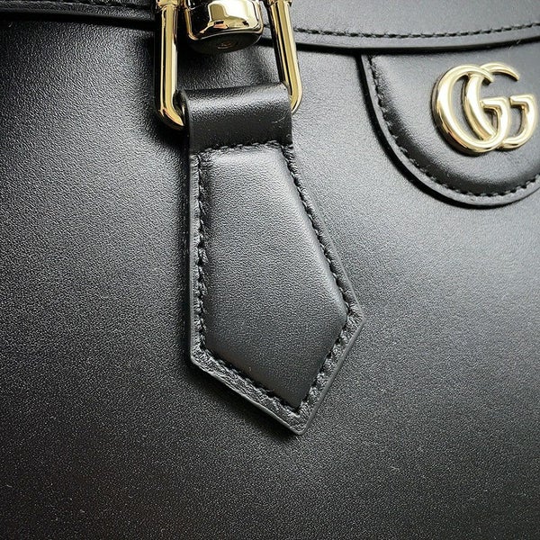 グッチ ハンドバッグ ダイアナ トートバッグ ミディアム バンブー レザー 832982 GUCCI 2way ショルダーバッグ 黒