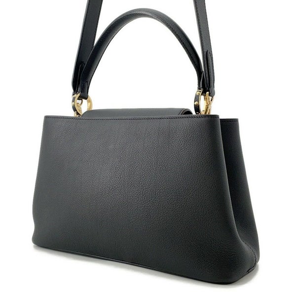 ルイヴィトン ハンドバッグ カーフレザー カプシーヌ スープルMM M14370 LOUIS VUITTON 2way ブラック 黒