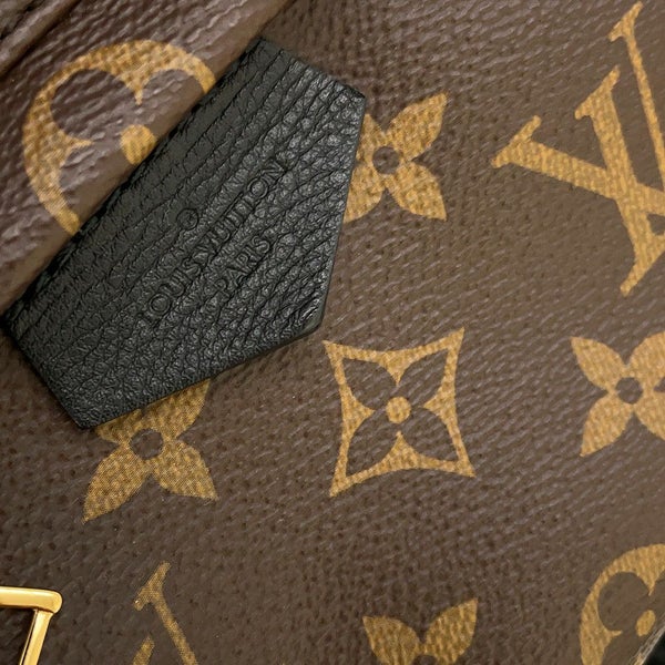 ルイヴィトン リュック モノグラム パームスプリングス バックパック PM M44871 LOUIS VUITTON ヴィトン 黒 ブラック