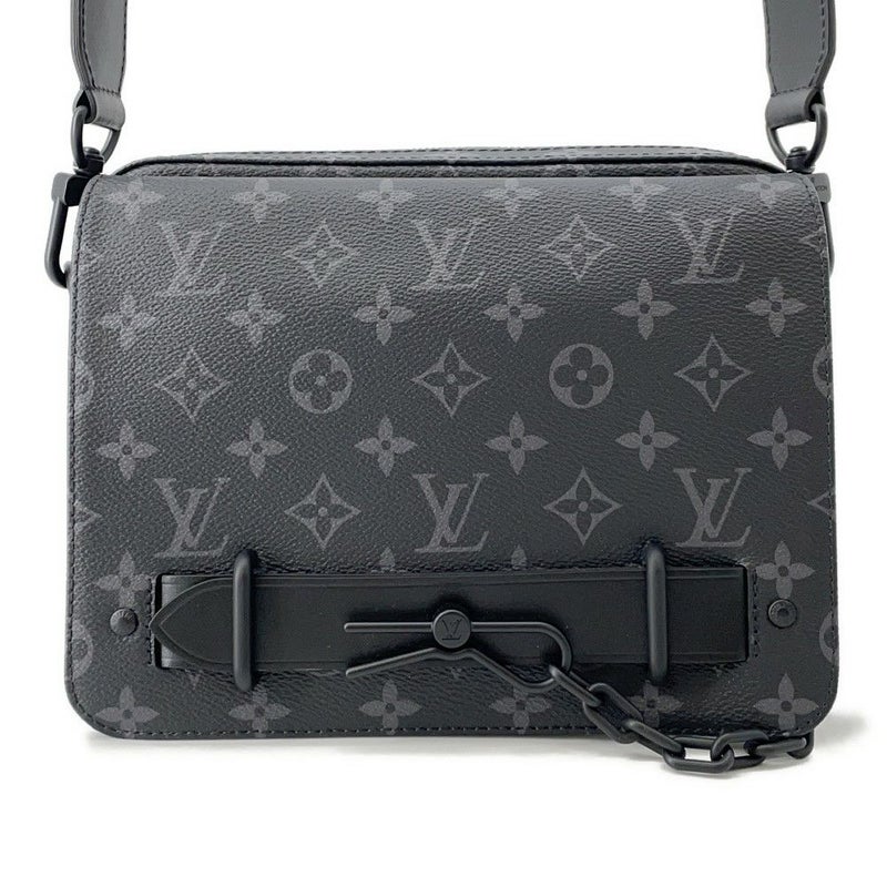 ルイヴィトン ショルダーバッグ モノグラム・エクリプス スティーマー・メッセンジャー M45585 メンズ ブラック 黒 セール品