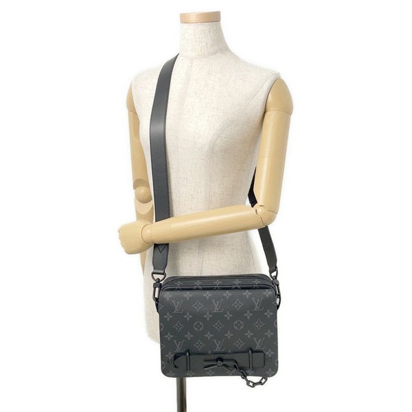 ルイヴィトン ショルダーバッグ モノグラム・エクリプス スティーマー・メッセンジャー M45585 メンズ ブラック 黒 セール品