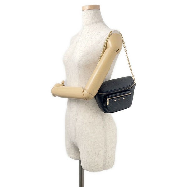 ルイヴィトン ショルダーバッグ モノグラム・アンプラント ミニ バムバッグ M46917 LOUIS VUITTON 2way 黒 ブラック