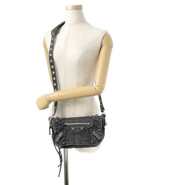 バレンシアガ ショルダーバッグ ル カゴール XS デニム 719082 BALENCIAGA