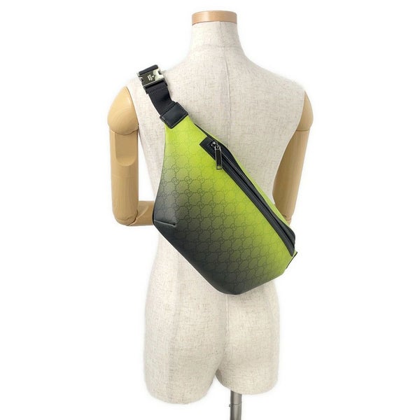 グッチ ボディバッグ クロマ ラージ ベルトバッグ GGスプリーム/レザー 835810 GUCCI ウエストバッグ メンズ