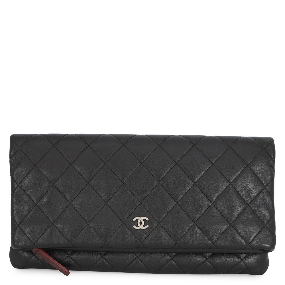 CHANEL　シャネル　マトラッセ　ココマーク　クラッチバック　ブラック シャネル クラッチバッグ マトラッセ ココマーク マトラッセ A69391