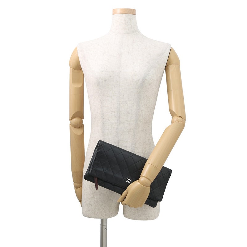 シャネル クラッチバッグ マトラッセ ココマーク マトラッセ A69391 CHANEL バッグ 黒