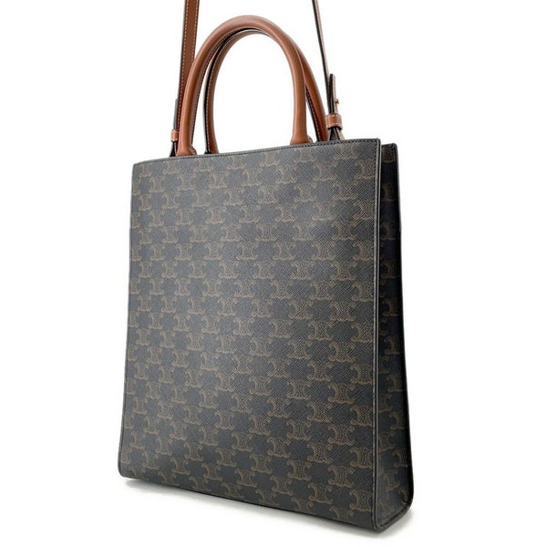 セリーヌ トートバッグ スモール バーティカル カバ トリオンフ PVC 191542 CELINE 2way