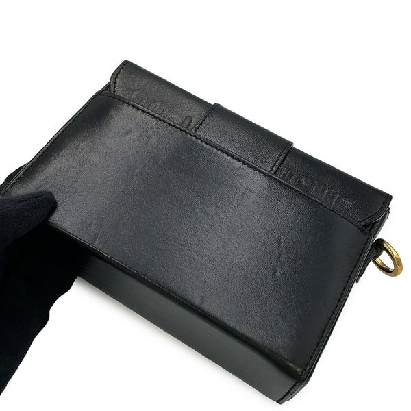 クリスチャン・ディオール ショルダーバッグ 30 Montaigne モンテーニュ レザー Christian Dior 黒