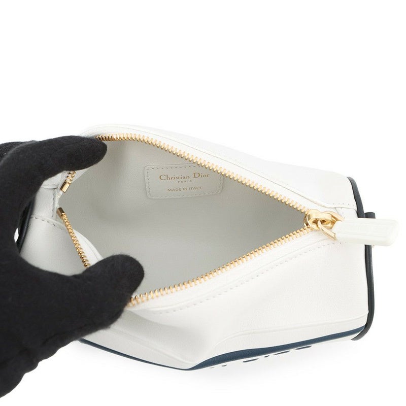 クリスチャン・ディオール ハンドバッグ ディオール ヴァイブ レザー Christian Dior 2way 白 ワンショルダー