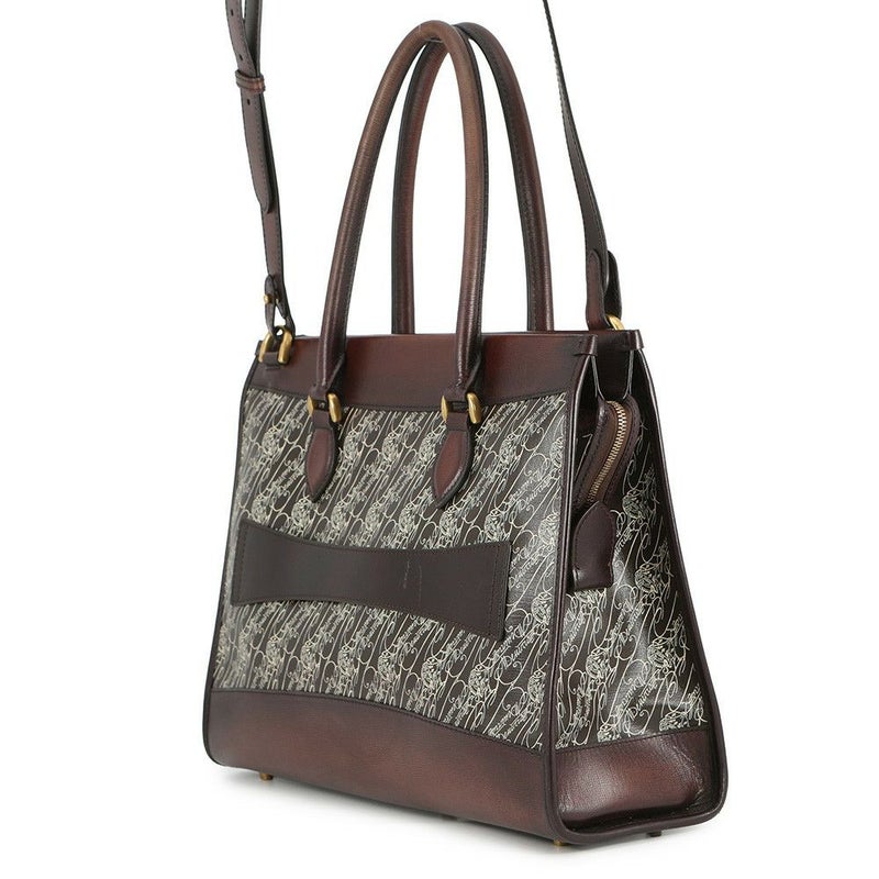 ベルルッティ トートバッグ カバ トワル マルブフ キャンバス レザー CABAS-T19 Berluti 2way