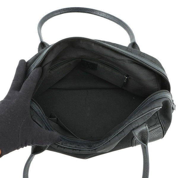 グッチ ハンドバッグ シェリーライン GGナイロン/レザー 772053 GUCCI 黒 アウトレット品
