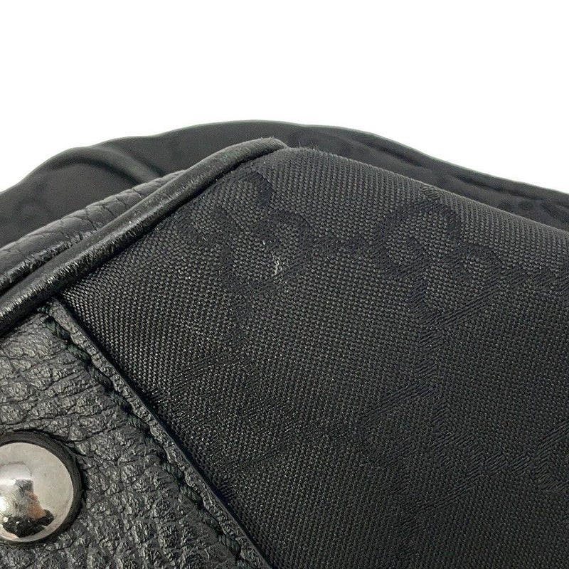 グッチ ハンドバッグ シェリーライン GGナイロン/レザー 772053 GUCCI 黒 アウトレット品