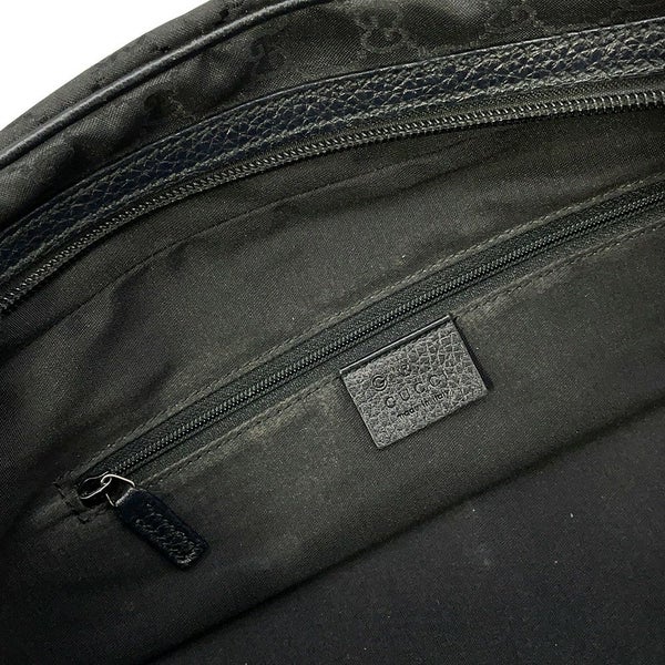 グッチ ハンドバッグ シェリーライン GGナイロン/レザー 772053 GUCCI 黒 アウトレット品