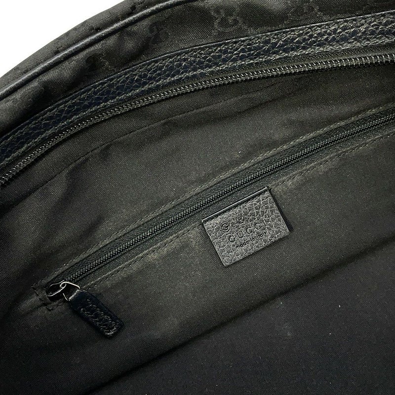 グッチ ハンドバッグ シェリーライン GGナイロン/レザー 772053 GUCCI 黒 アウトレット品