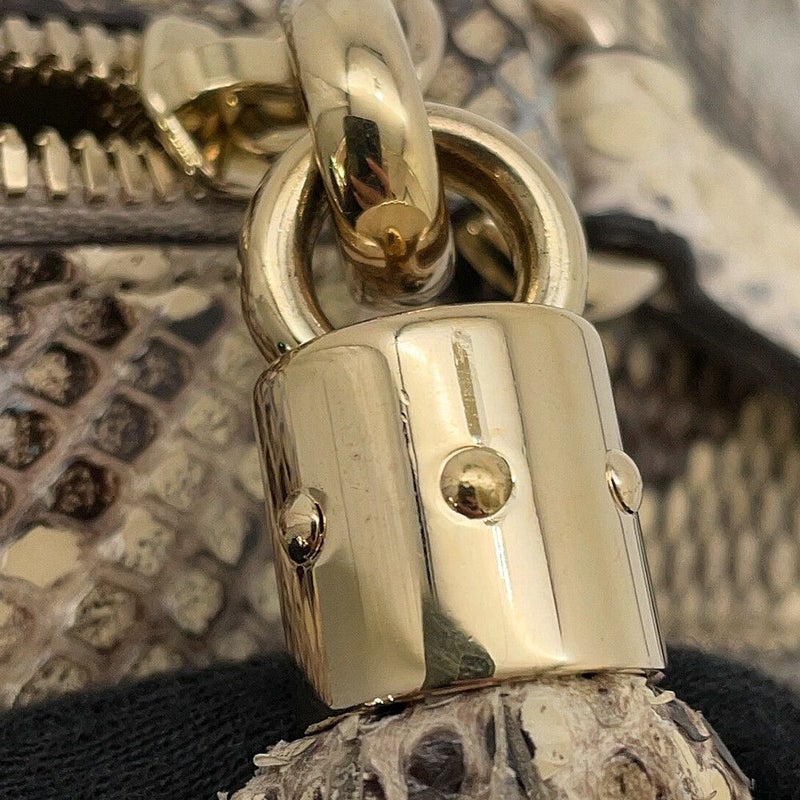 グッチ ショルダーバッグ ソーホー ディスコバッグ パイソン 308364 GUCCI フリンジ タッセル インターロッキングG