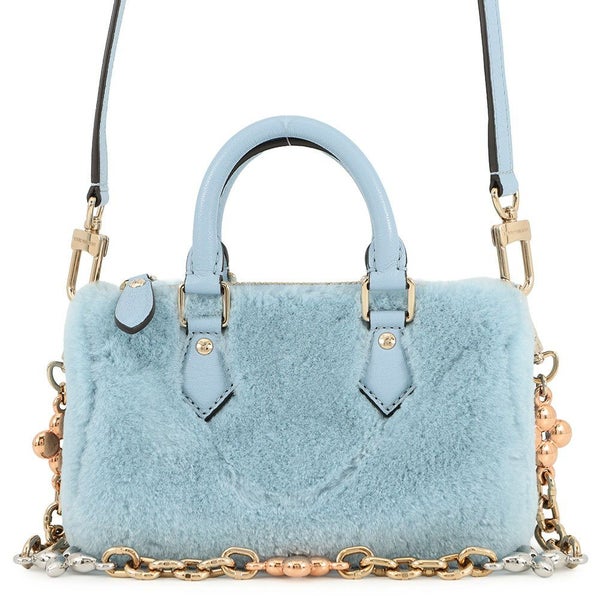 ルイヴィトン ハンドバッグ ミンクファー/レザー ナノ・スピーディ M11399 LOUIS VUITTON ヴィトン 2way ショルダーバッグ