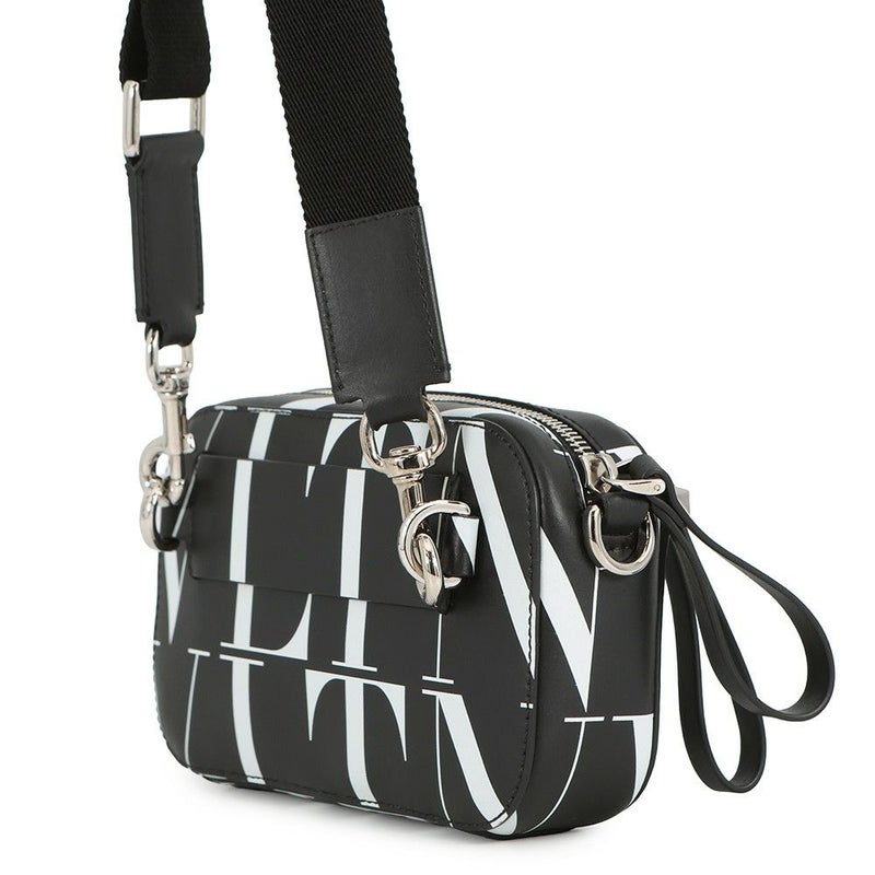 ヴァレンティノ・ガラヴァーニ ショルダーバッグ VLTNロゴ VALENTINO 2wayボディバッグ 黒