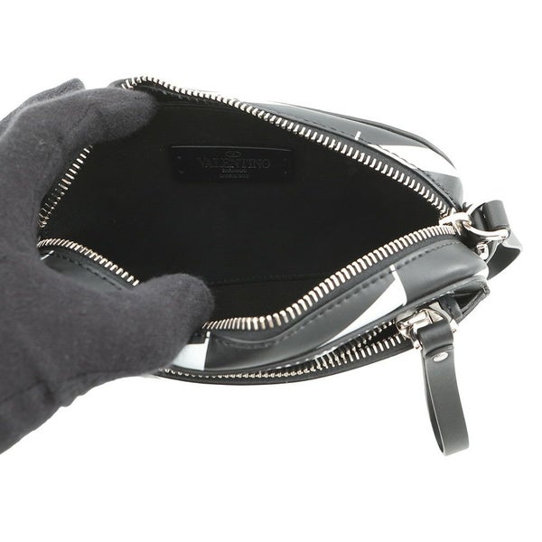 ヴァレンティノ・ガラヴァーニ ショルダーバッグ VLTNロゴ VALENTINO 2wayボディバッグ 黒