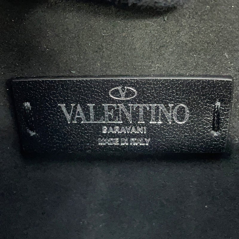 ヴァレンティノ・ガラヴァーニ ショルダーバッグ VLTNロゴ VALENTINO 2wayボディバッグ 黒