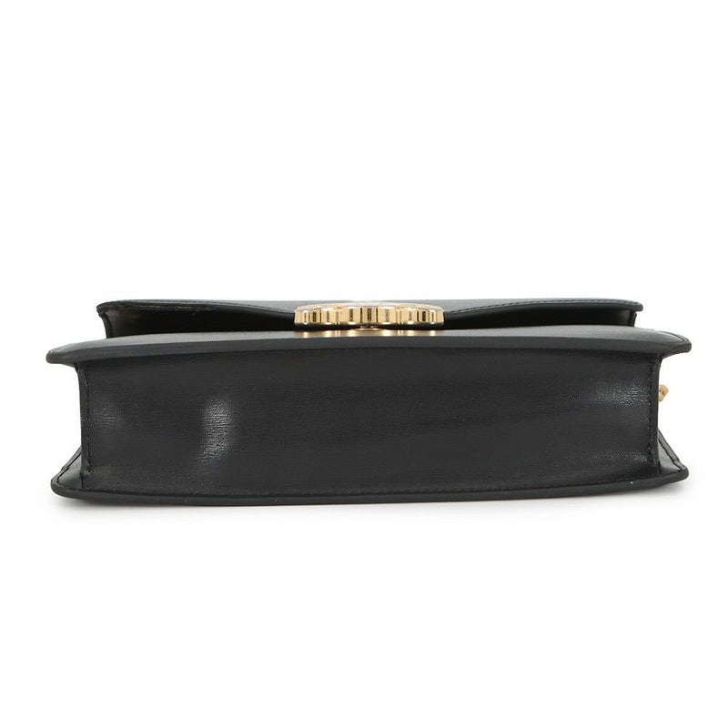 セリーヌ チェーンウォレット トリオンフ マーゴ シャイニーカーフレザー 10L033DPV CELINE 財布 黒