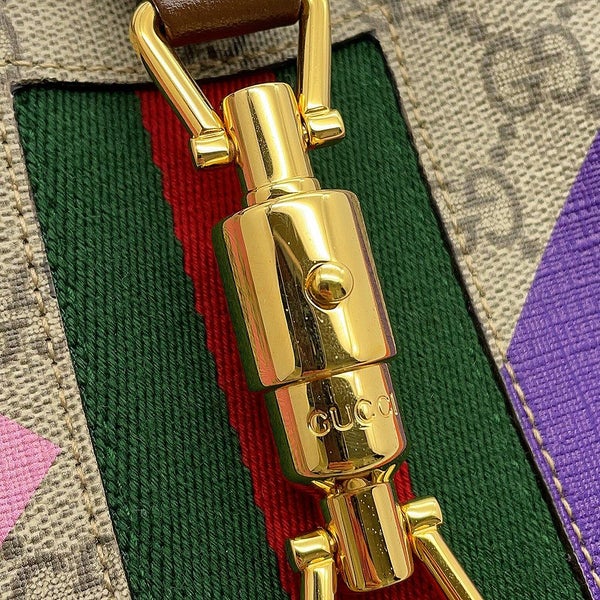 グッチ ショルダーバッグ ジャッキー 1961 GGスプリーム ジオメトリックプリント スモール 636706 GUCCI