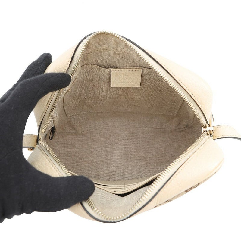 グッチ ショルダーバッグ GGキャンバス/レザー 449413 GUCCI アウトレット品