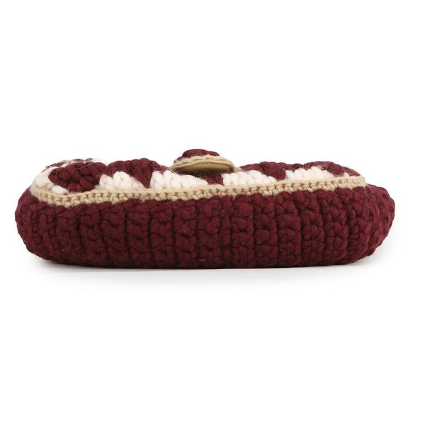 グッチ チェーンショルダーバッグ ニット GGマーモント ウール/レザー 443497 GUCCI 白