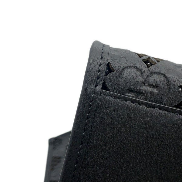 グッチ トートバッグ カットアウトモチーフ ミディアム GG レザー 772229 GUCCI ポーチ付き 黒