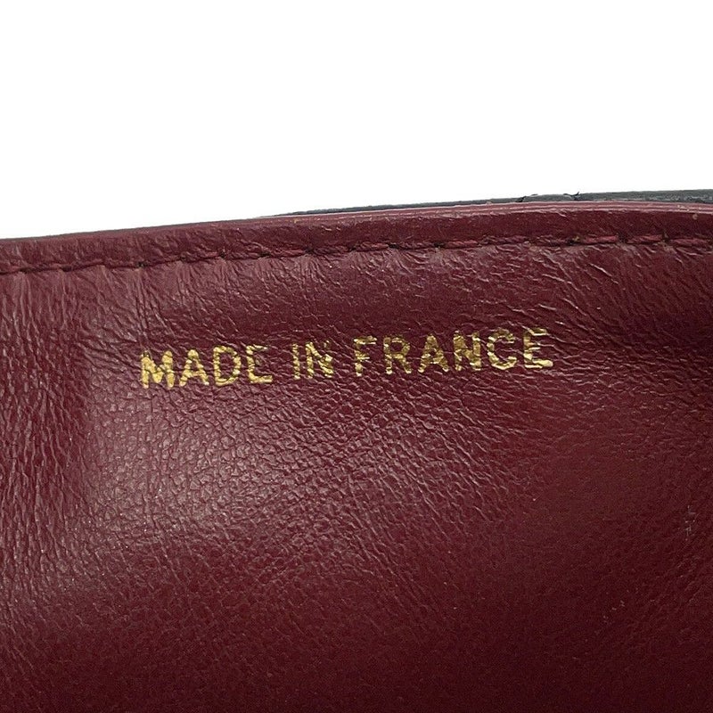 シャネル チェーンショルダーバッグ マトラッセ ココマーク フルフラップ ラムスキン A02500 CHANEL 黒