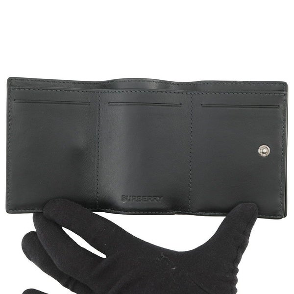 バーバリー 三つ折り財布 チェック柄 コンパクトトウォレット レザー 8062606 BURBERRY