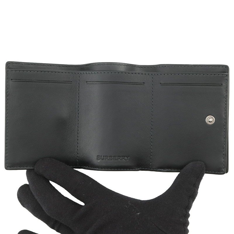 バーバリー 三つ折り財布 チェック柄 コンパクトトウォレット レザー 8062606 BURBERRY