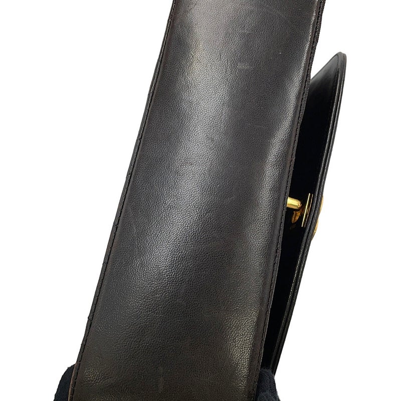 シャネル チェーンショルダーバッグ マトラッセ ココマーク ダイアナ ラムスキン A01164 CHANEL 黒