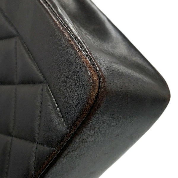 シャネル チェーンショルダーバッグ マトラッセ ココマーク ダイアナ ラムスキン A01164 CHANEL 黒