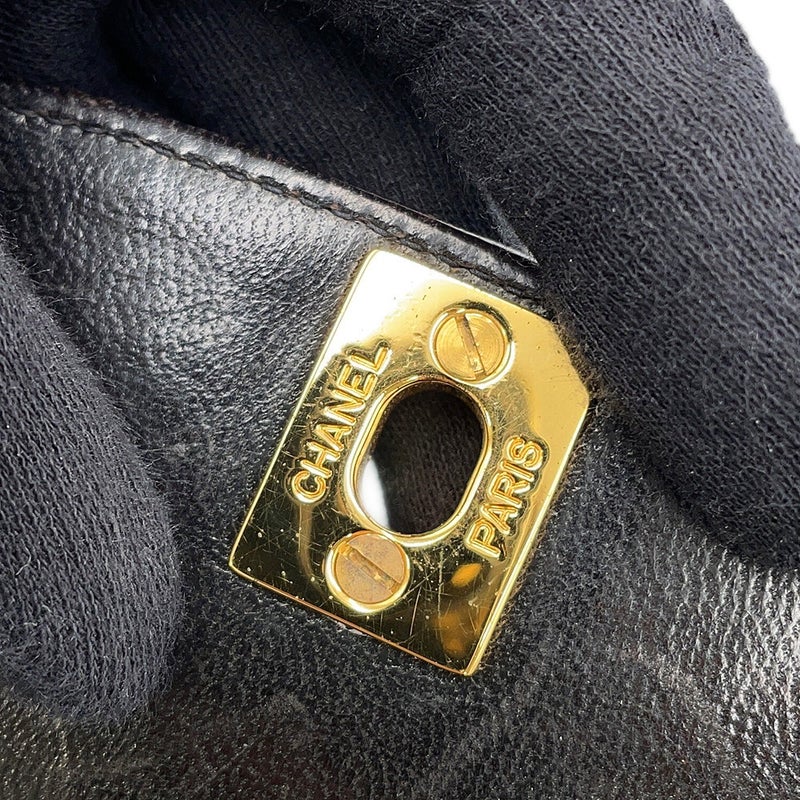 シャネル チェーンショルダーバッグ マトラッセ ココマーク ダイアナ ラムスキン A01164 CHANEL 黒