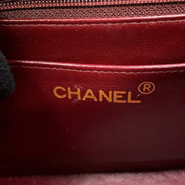 シャネル チェーンショルダーバッグ マトラッセ ココマーク ダイアナ ラムスキン A01164 CHANEL 黒