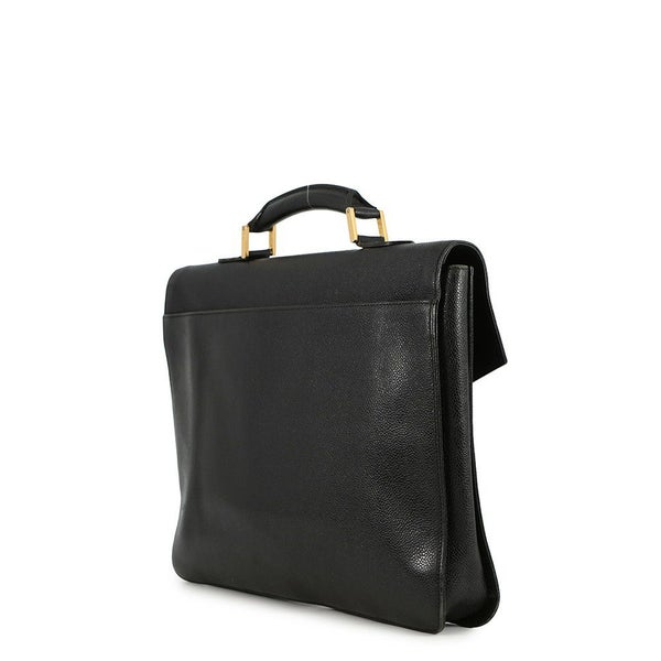 シャネル ビジネスバッグ キャビアスキン CHANEL バッグ ブリーフケース 黒