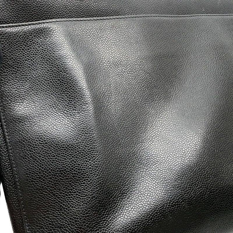 シャネル ビジネスバッグ キャビアスキン CHANEL バッグ ブリーフケース 黒