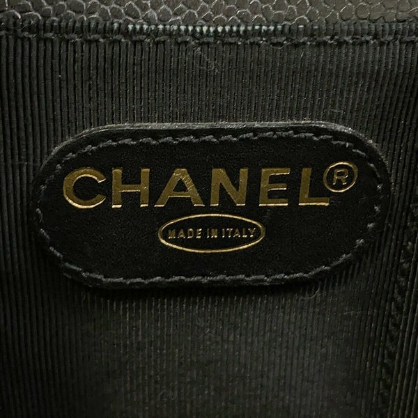 シャネル ビジネスバッグ キャビアスキン CHANEL バッグ ブリーフケース 黒