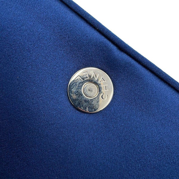 シャネル チェーンショルダーバッグ チョコバー サテン CHANEL ワンショルダー