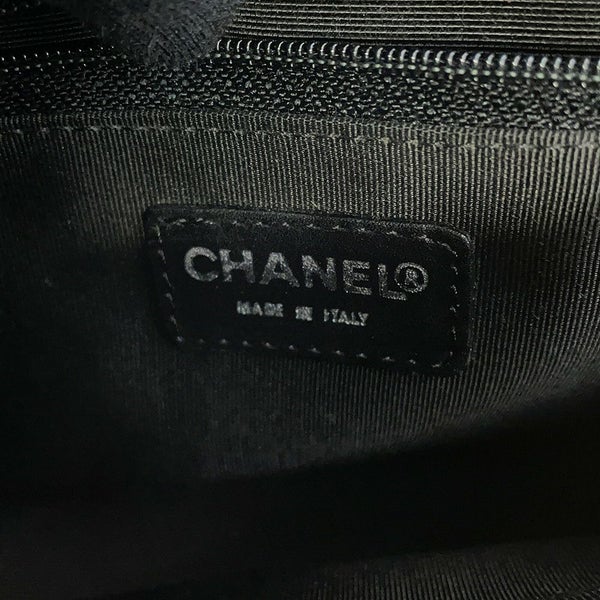 シャネル チェーンショルダーバッグ チョコバー サテン CHANEL ワンショルダー