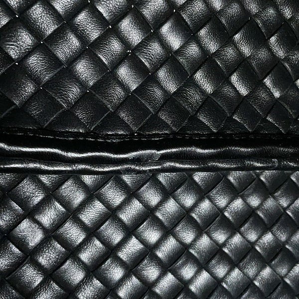 ボッテガヴェネタ トートバッグ イントレチャート スナップ レザー BOTTEGA VENETA 黒