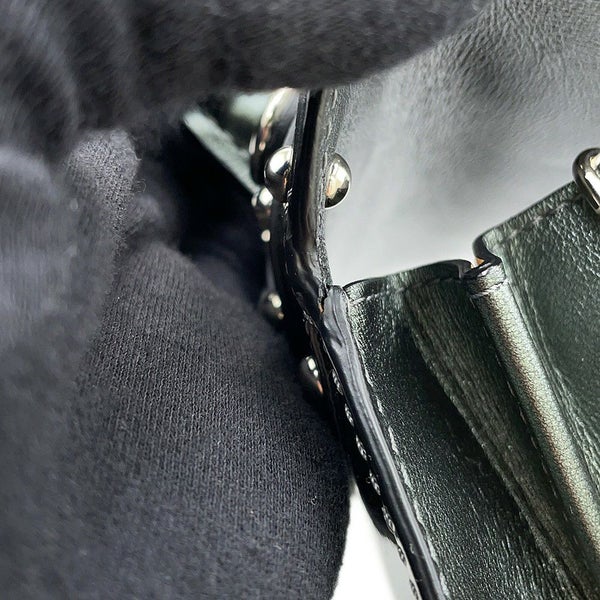 デルヴォー ハンドバッグ ブリヨン アイロン・シールド マイクロ パテント AA0434ARC080KPA Delvaux 2way アウトレット品