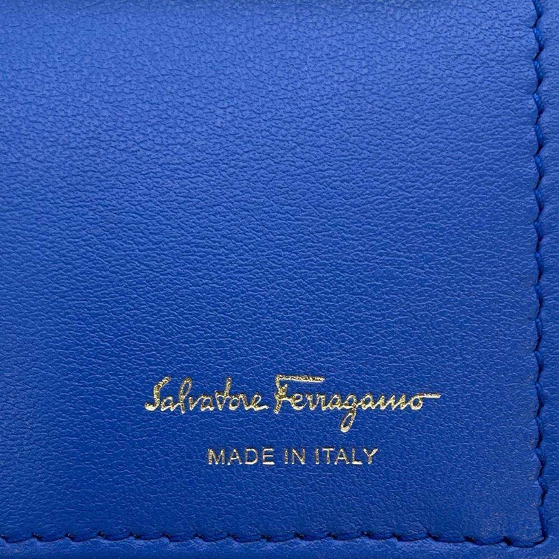 サルヴァトーレ・フェラガモ チェーンウォレット ロゴ レザー Ferragamo 財布