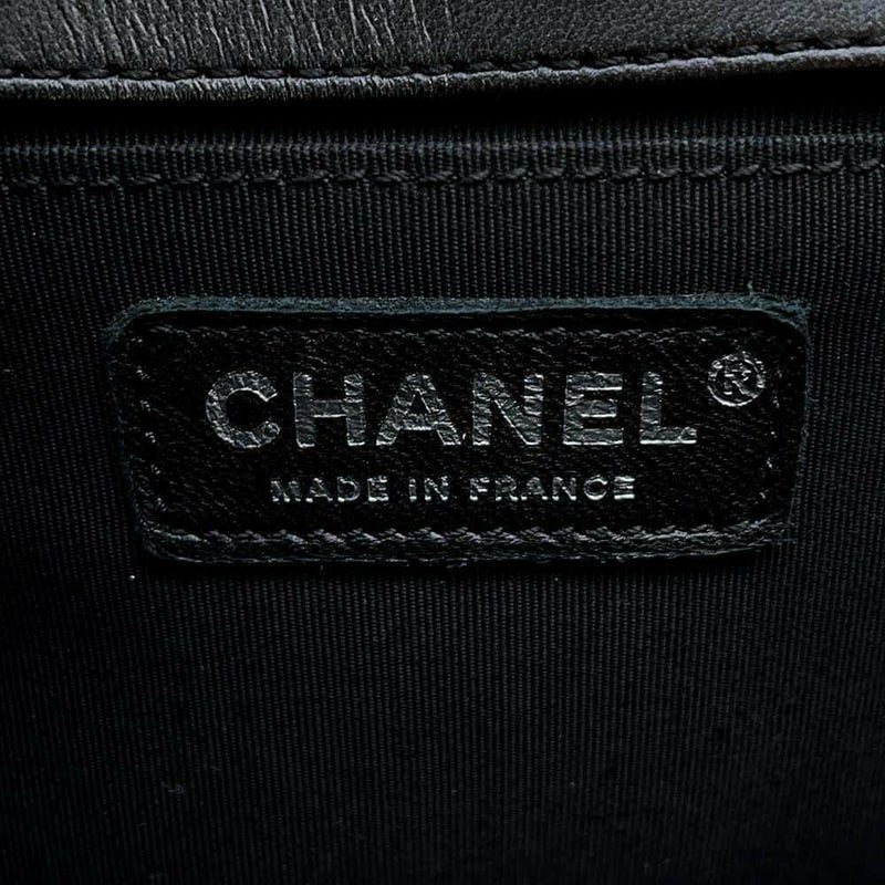 シャネル チェーンショルダーバッグ ボーイシャネル ココマーク カーフレザー CHANEL バッグ 黒