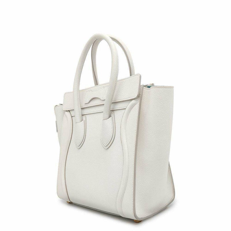 セリーヌ ハンドバッグ ラゲージ マイクロ ショッパー 167793 CELINE バッグ 白