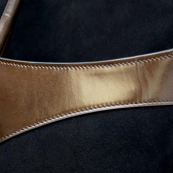 サルヴァトーレ・フェラガモ トートバッグ カットアウト スエード レザー 215475 Ferragamo バッグ 黒